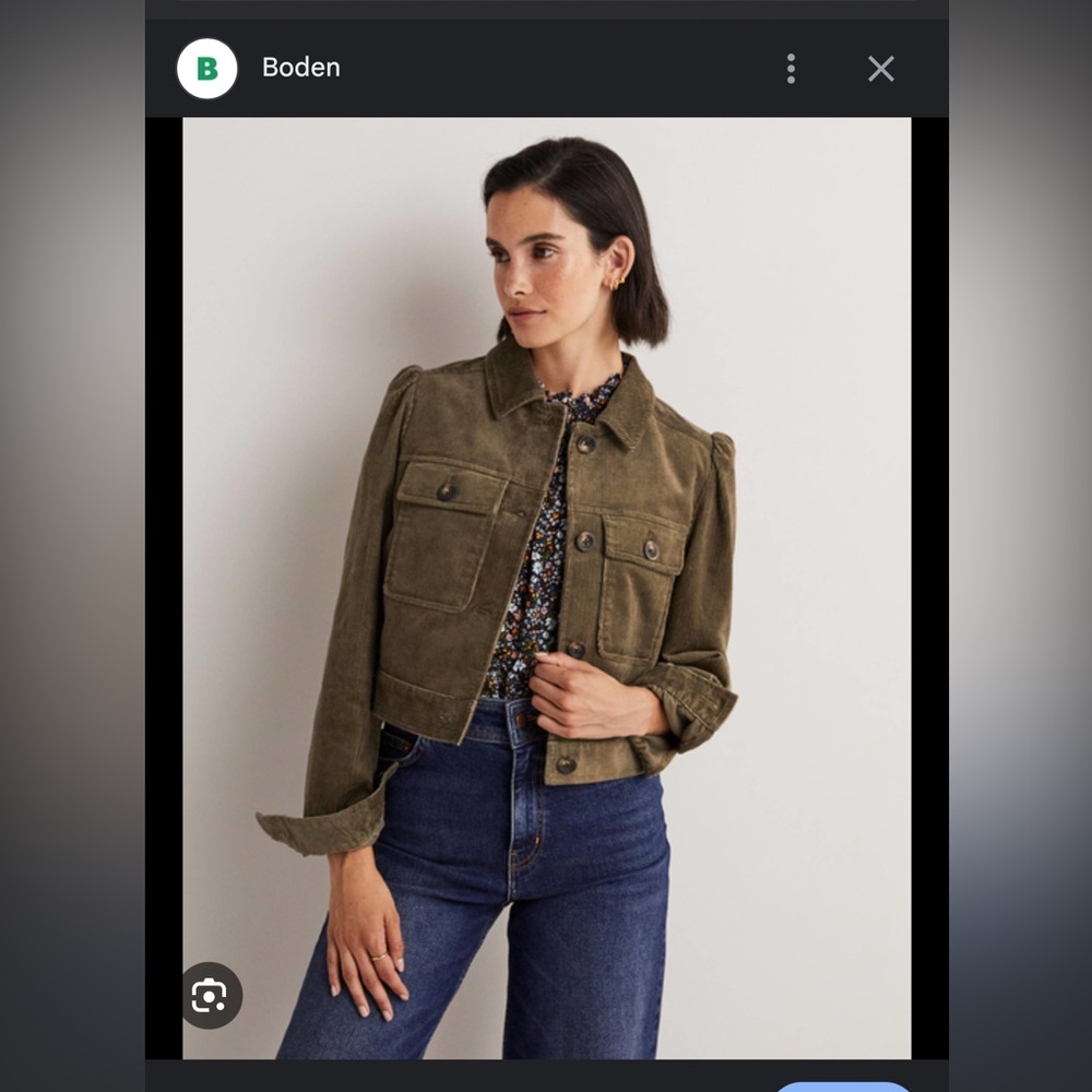 New with tags - Boden military green jacket
